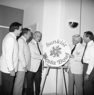 Fiesta Bowl Ground Breaking (L to R) Neal Sheiner, Joe E. Woods, Bob Hunt, and Harry Mitchell