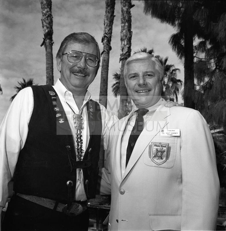 Diablos Reid Southern with C.E. 'Pep' Cooney- Fiesta Bowl Pregame