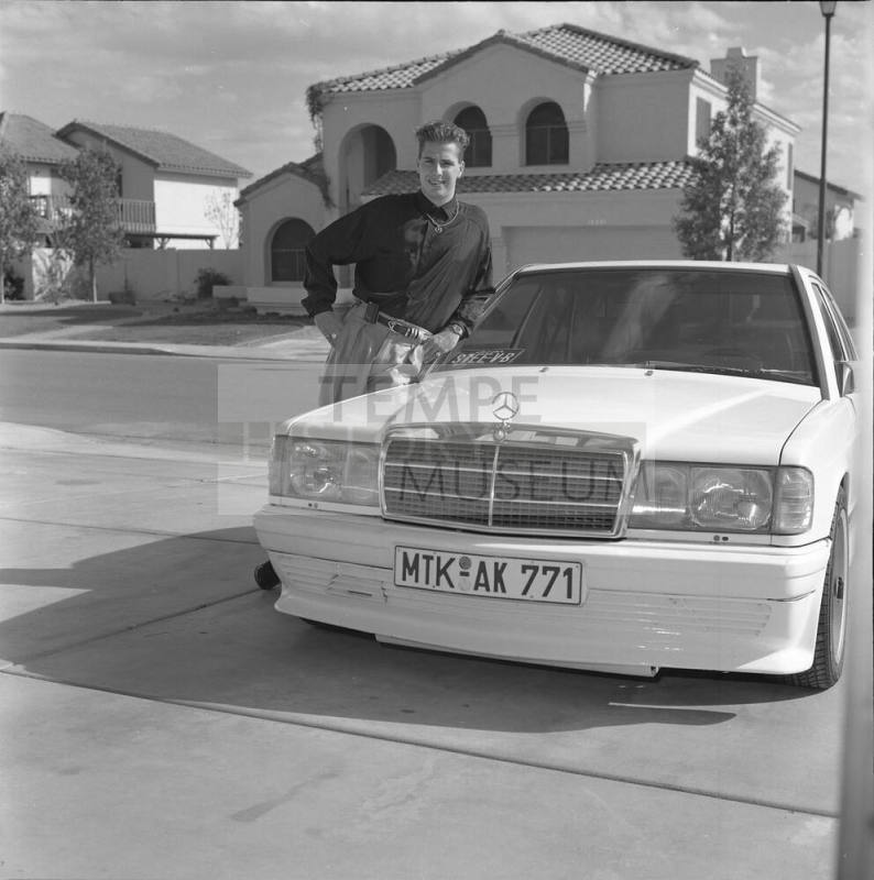Marc Garcia and a car