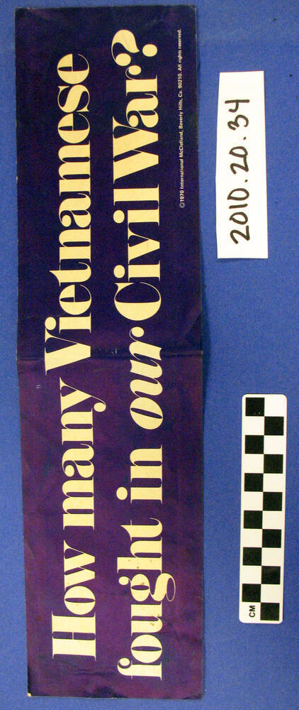 Political bumper sticker - Vietnam War