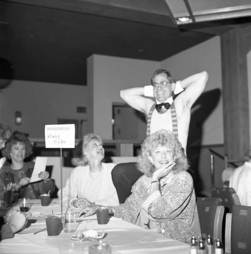 Crazy for the Cause, Jane Neuheisel looking at Marley Potter while Alicia Merriam faces camera