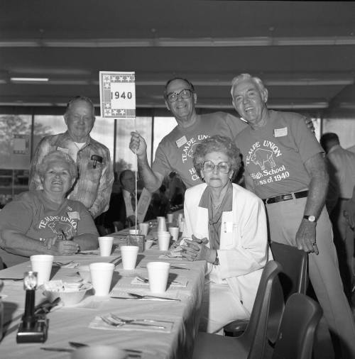 Tempe High Annual Reunion at McClintock High, Trudy Meyer Murphy, John Meyer, Phil Jackson, Mary Frances Chennault Loza and Jack Adams