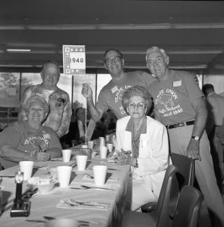 Tempe High Annual Reunion at McClintock High, Trudy Meyer Murphy, John Meyer, Phil Jackson, Mary Frances Chennault Loza and Jack Adams