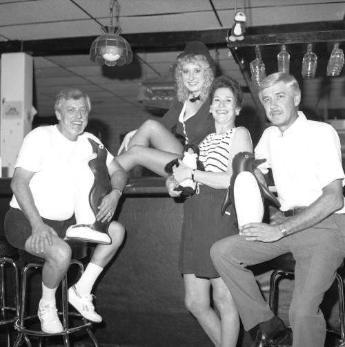 Fred's Place at Rural and Guadalupe, Ron Yates, Don Downs, Miss Kitty and Fred