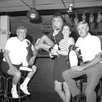 Fred's Place at Rural and Guadalupe, Ron Yates, Don Downs, Miss Kitty and Fred