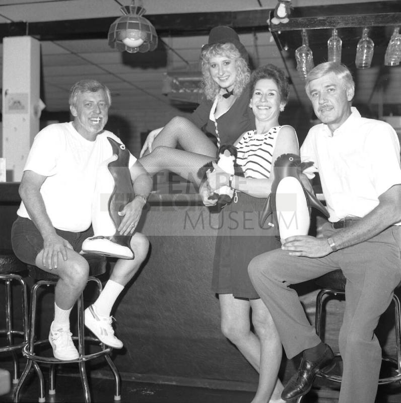 Fred's Place at Rural and Guadalupe, Ron Yates, Don Downs, Miss Kitty and Fred