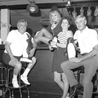 Fred's Place at Rural and Guadalupe, Ron Yates, Don Downs, Miss Kitty and Fred