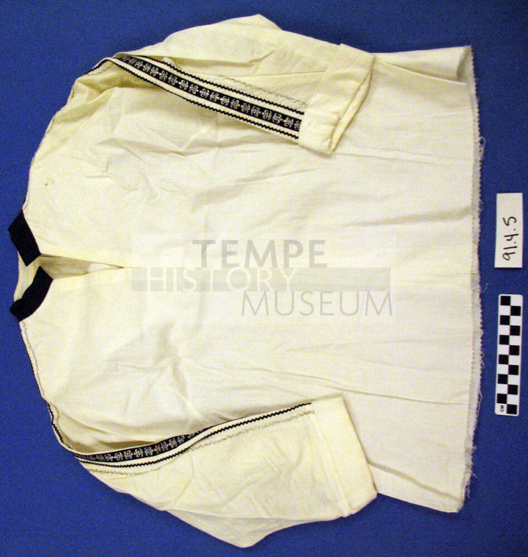 White Mid-sleeve Squaw Top and Skirt