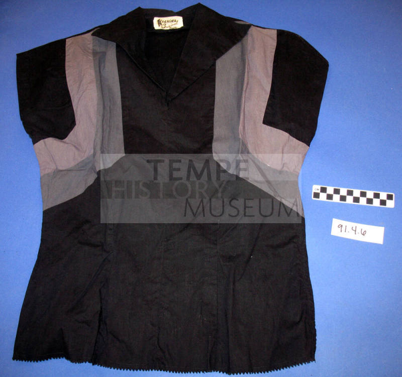 Short Sleeve Black Squaw Top and Skirt