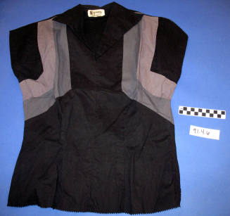 Short Sleeve Black Squaw Top and Skirt