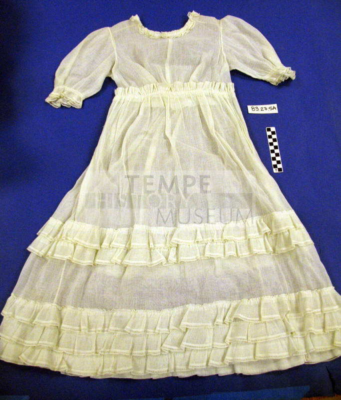 White graduation dress
