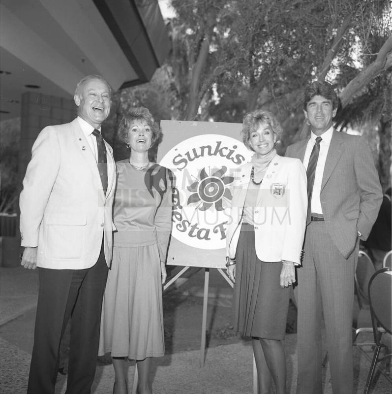 Fiesta Bowl Pregame Party- Councilman Frank Plencer and Wife, Nancy, with Fiesta Bowl Member and Fiesta Inn's hostess Sherry Henry, and Richard Landenberger