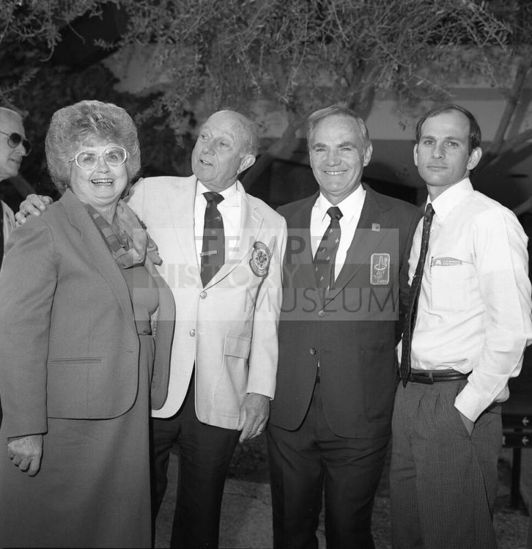 Fiesta Bowl Pregame Party, Frank Kuskh (black suit) with three others
