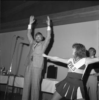 Crazy for the Cause, John Benton with a Sun Devil Cheerleader