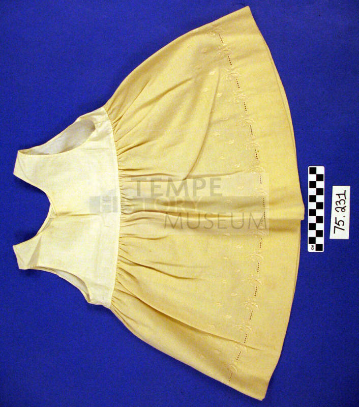 Child's white wool slip