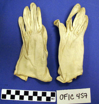 short white gloves