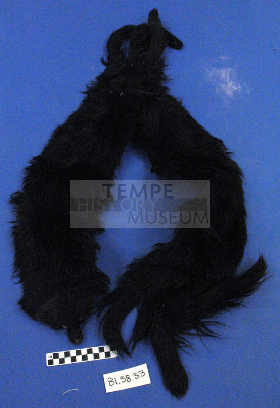 Black fur boa