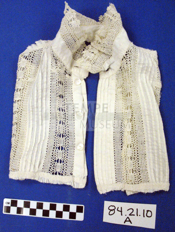 Young girls Lace vest, with Cuffs and Lace Belt