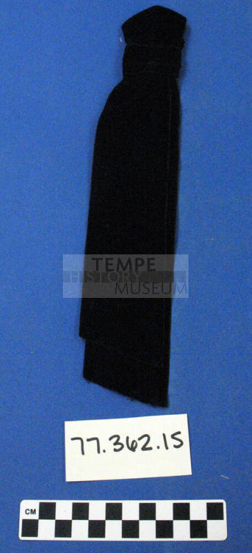 Childs clip-on black velvet tie