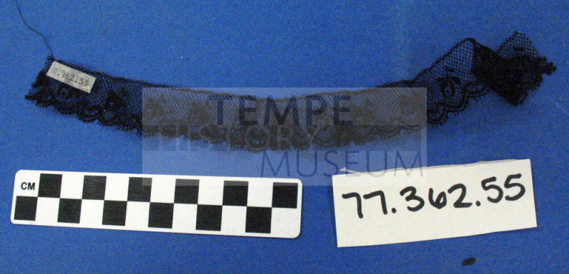 one inch wide black lace