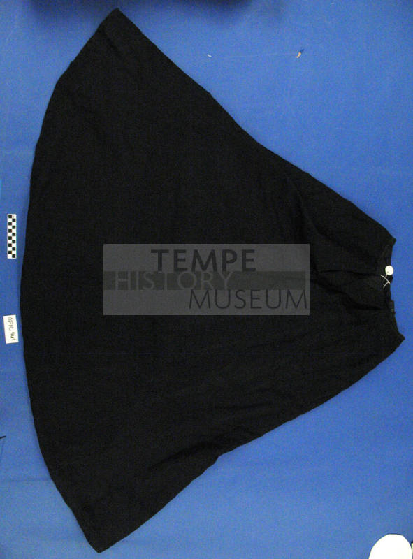 black silk skirt