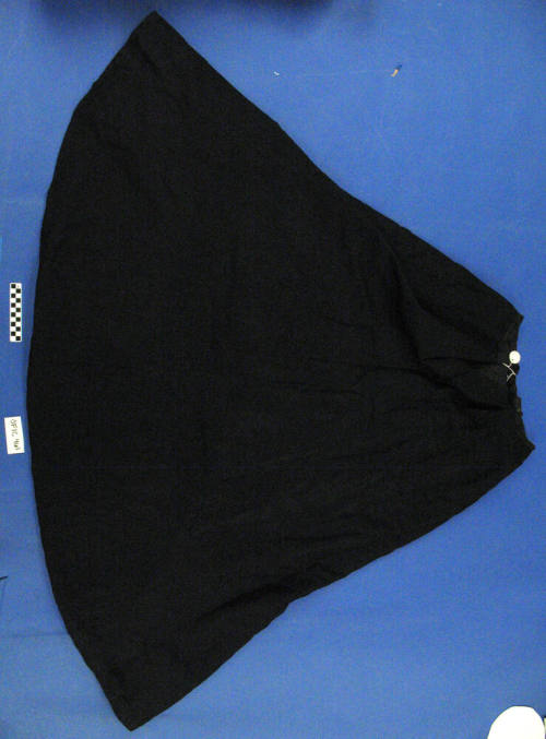 black silk skirt