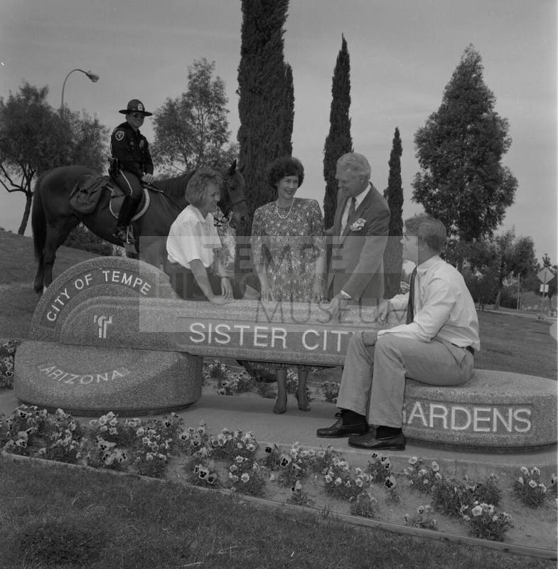 Tempe Sister City Gardens publicity for Mesa Tribune