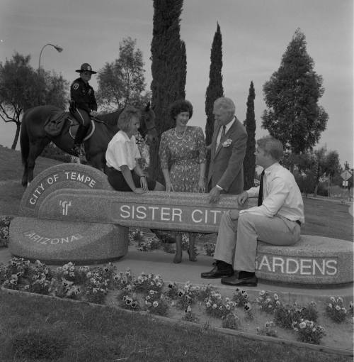 Tempe Sister City Gardens publicity for Mesa Tribune