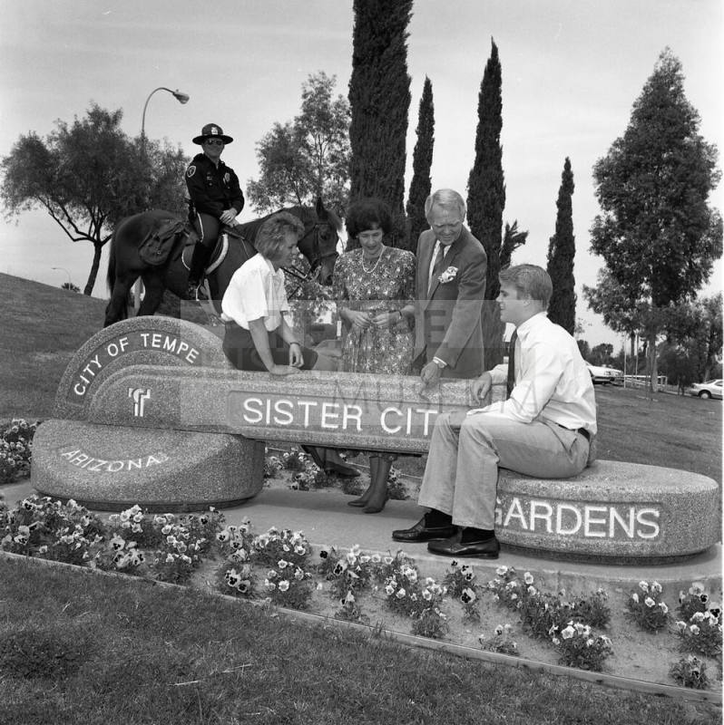 Tempe Sister City Gardens publicity for Mesa Tribune