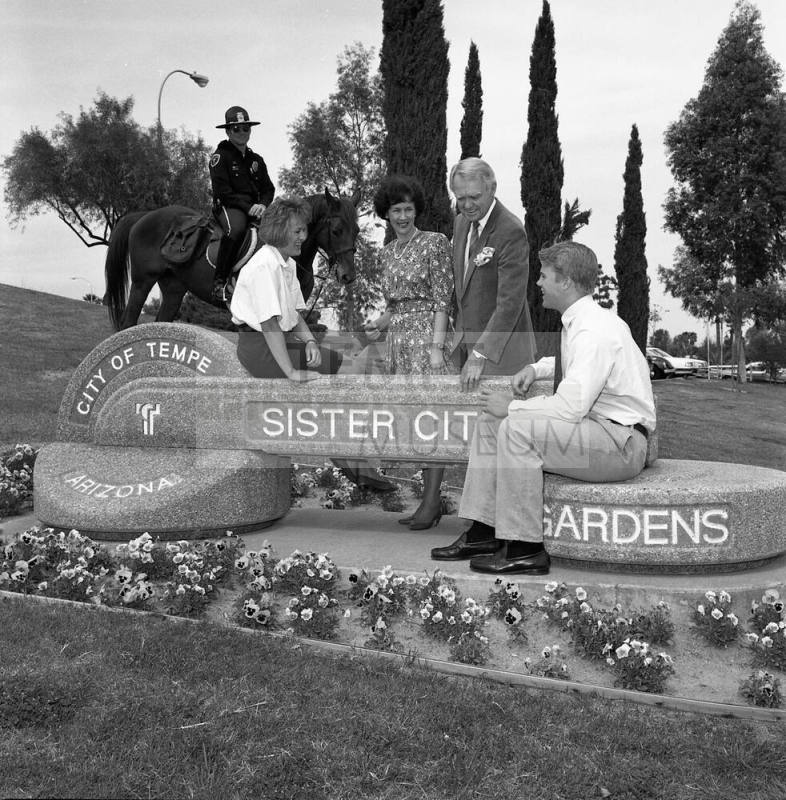 Tempe Sister City Gardens publicity for Mesa Tribune
