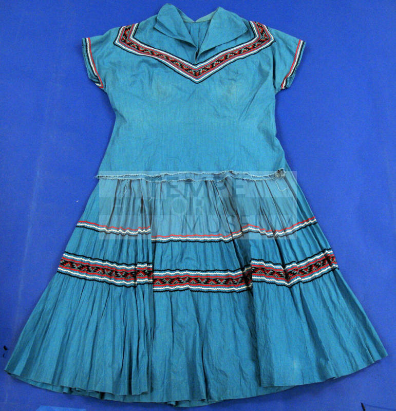 Blue Skirt and Blouse Set