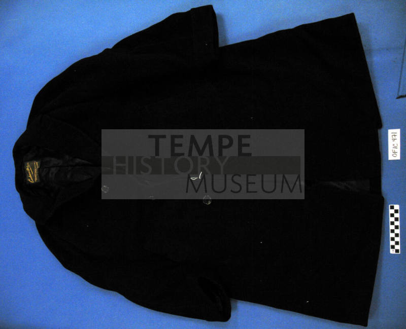 Men's Black Cashmere Coat
