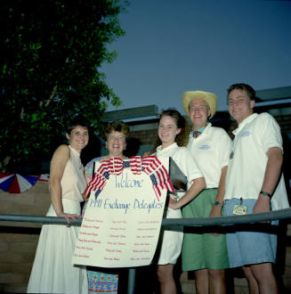 Sister City Poster Picture 1991 Delegate Welcome sign