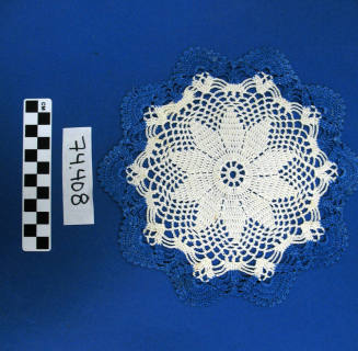 Doily, Blue Border