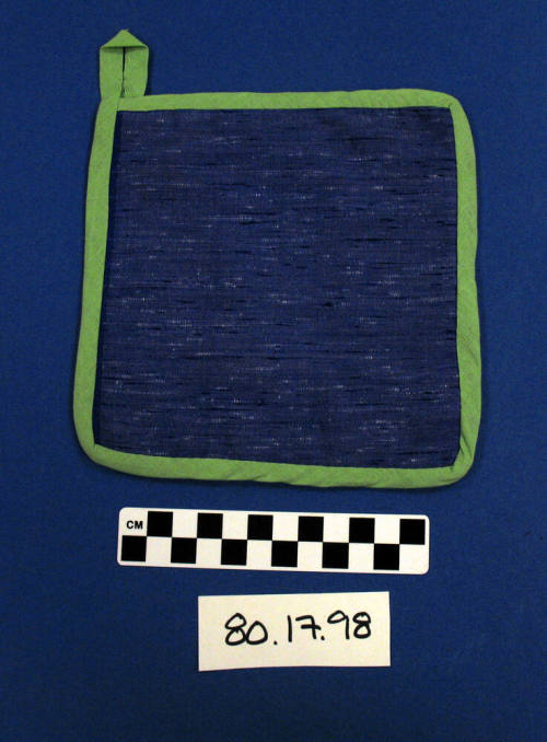 Pot Holder Green and Blue