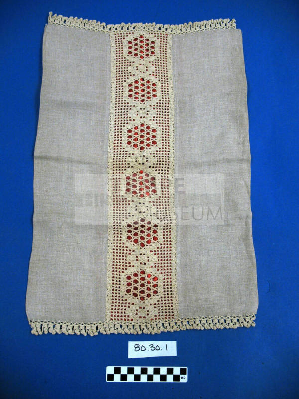 Burlap and Satin Pillow Cover