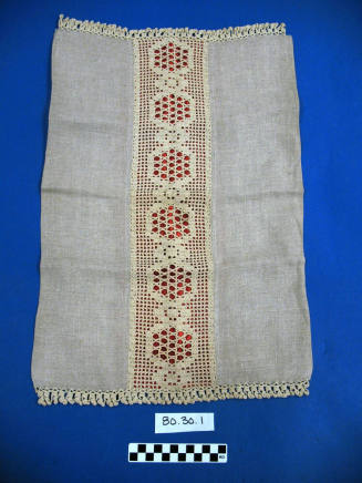 Burlap and Satin Pillow Cover