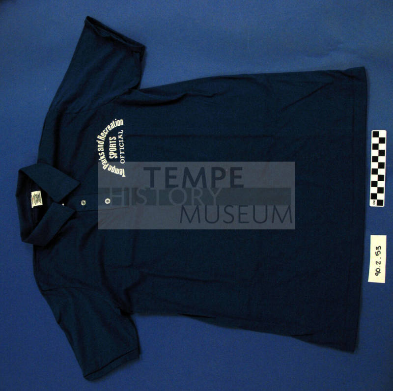 Blue polo for Tempe Parks and Recreation Sports