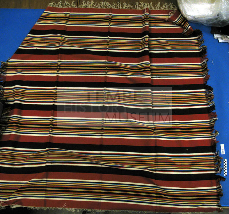 Multi-striped wool serape