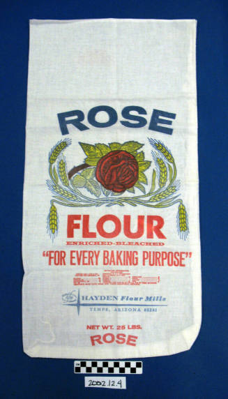 Rose Flour sack from Hayden Flour Mill, Tempe