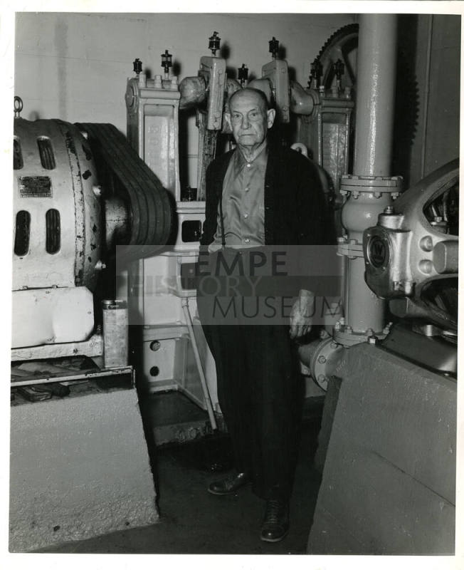 Hugh Laird, Tempe Mayor, interior of commercial building