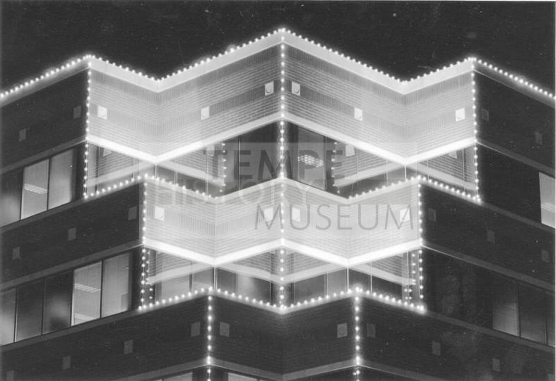 Chase Building in Tempe at night
