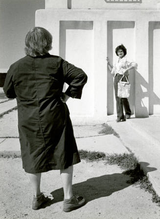 Jan Young and model.