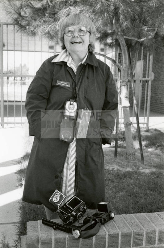 Jan Young and photography equipment