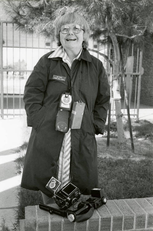 Jan Young and photography equipment
