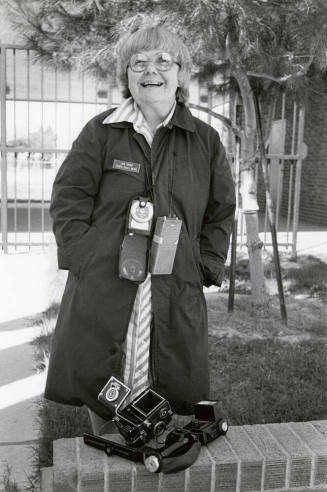 Jan Young and photography equipment