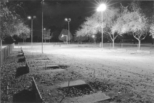 A Tempe, Arizona Park at night.