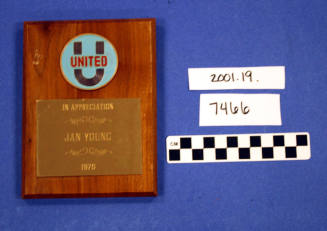 Plaque, Award