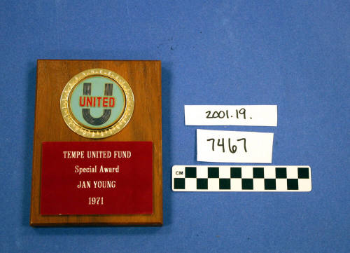 Plaque, Award