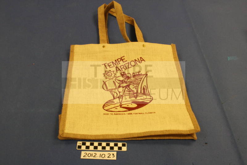Burlap Tote Bag: 1996 Football Classic